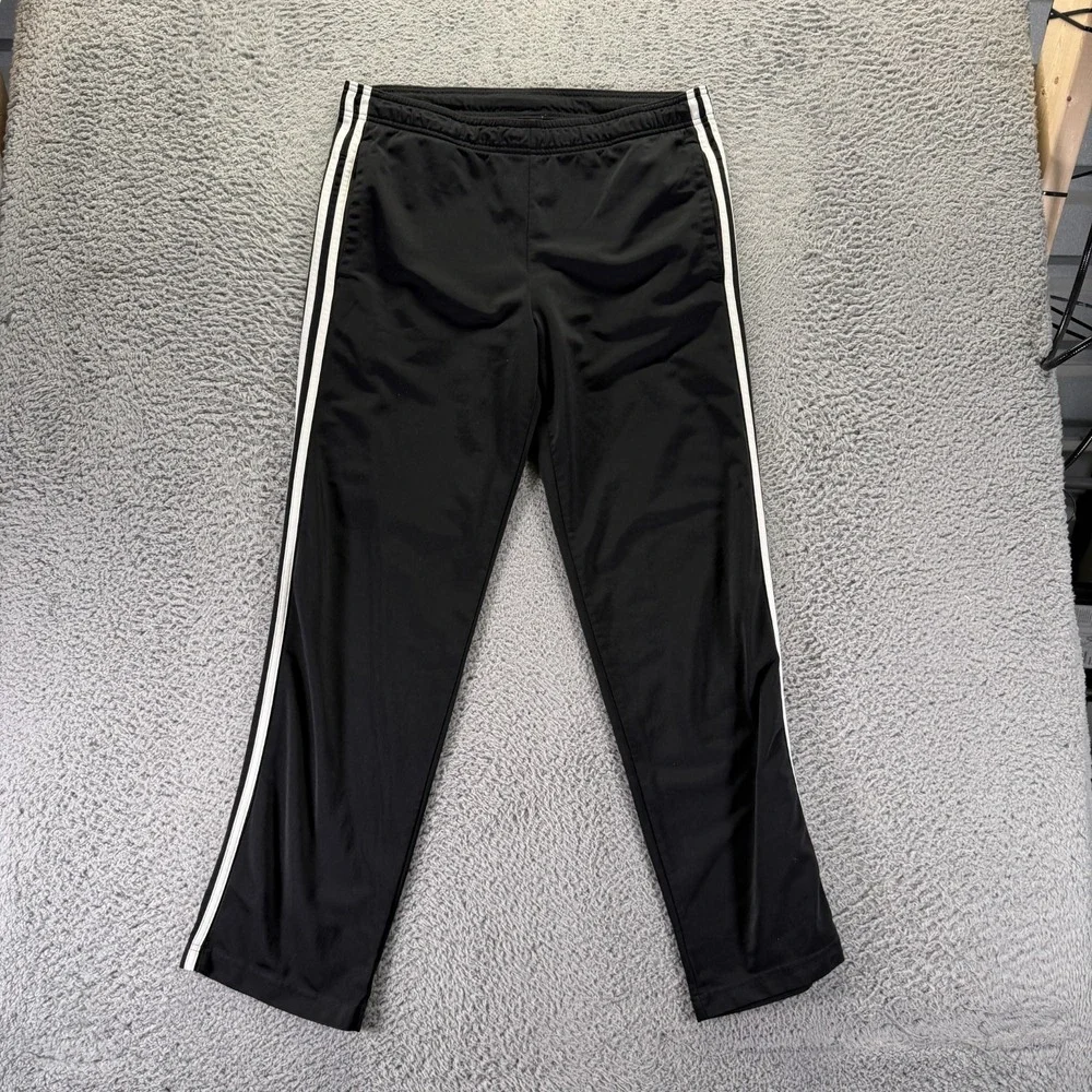 Adidas Primegreen Pant Mens M Black Polyester Track Straight Running Performance